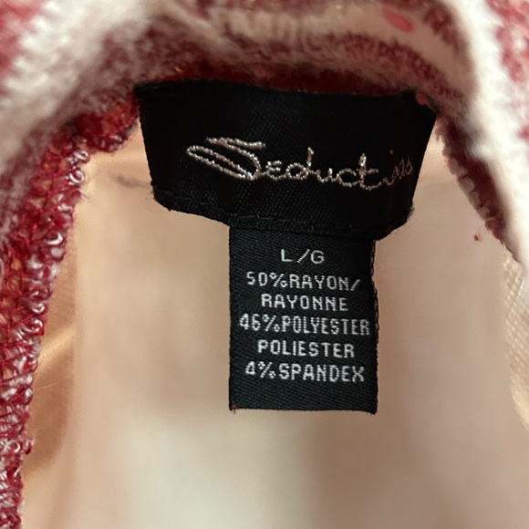 Striped Burgundy Drape Top - Picture 5 of 5